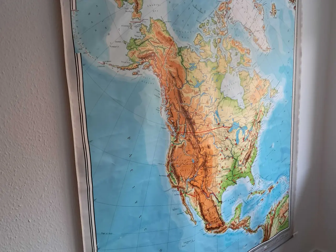 Billede 1 - Skolekort Nordamerika