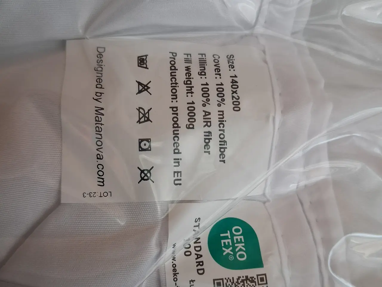 Billede 2 - 8 sæt fiberdyner og puder. I original indpakning. 