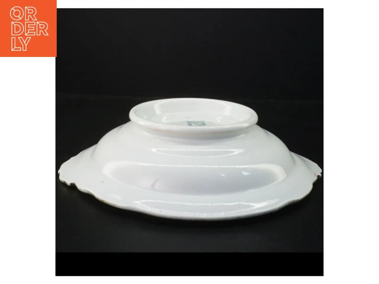 Billede 4 - Hvid serveringsskål (str. 29 x 26,5 x 6 cm)