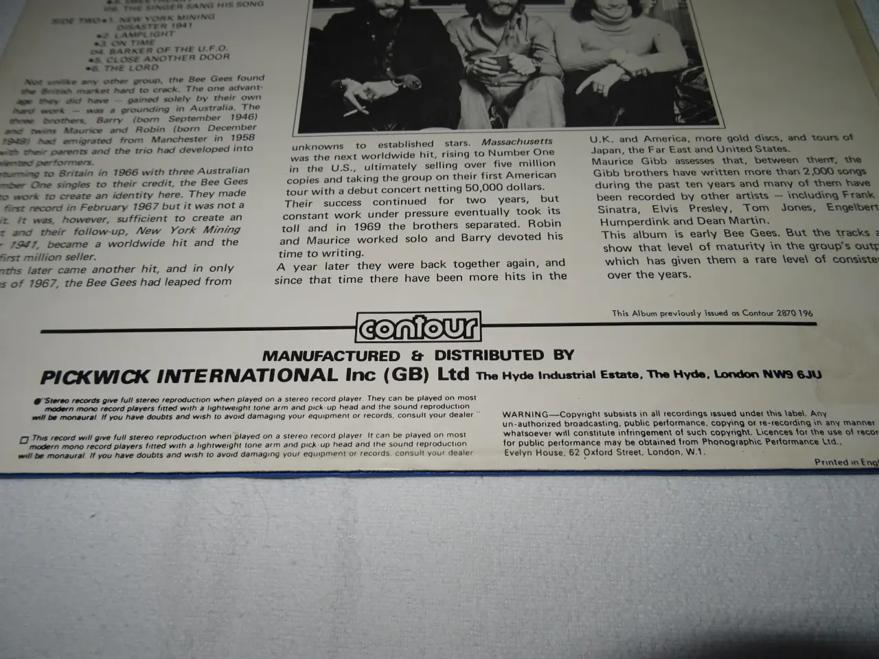 Billede 2 - lp Bee Gees masachusetts