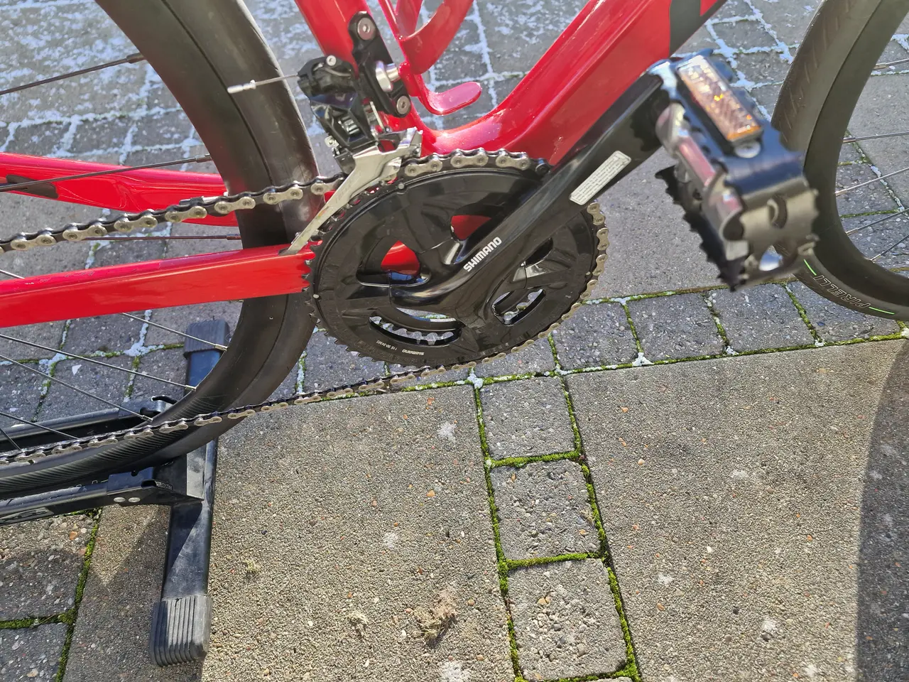 Billede 3 - Giant FastRoad Advanced 1, rød – Str. M – Carbon