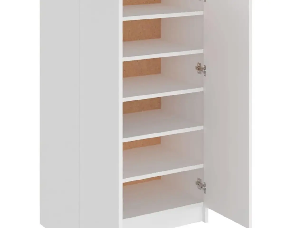 Billede 5 - Skoskab i hvid - 59 × 35 × 100,5 cm, konstrueret træ