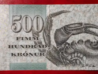 FÆRØERNE 500 KRÓNUR / KRONER 2011 Strandkrabben