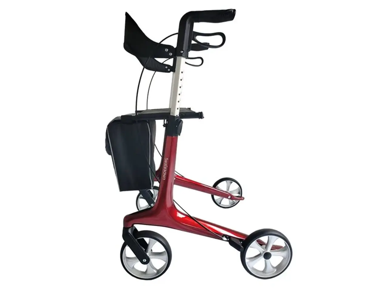 Billede 1 - Lindebjerg Rollator HF 250 letvægt - Rød