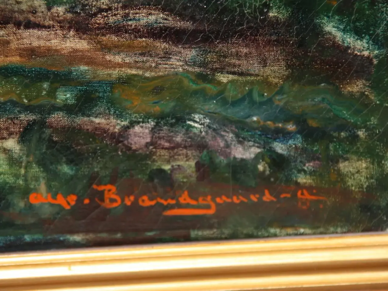 Billede 5 - Oliemaleri Alfred Brændgaard Andersen