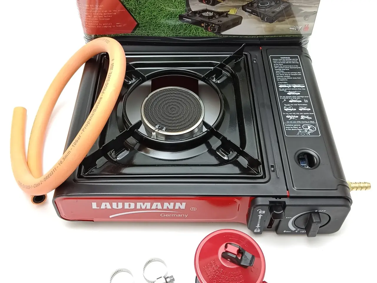 Billede 2 - NY! 2500W Gaskomfur + 0.8m Slange + Regulator