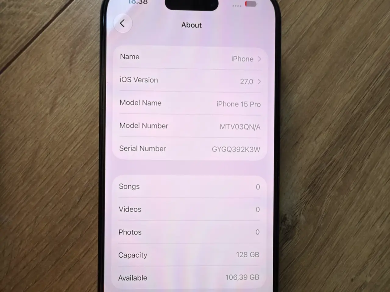 Billede 5 - iPhone 15 Pro 128 GB - Blåt Titanium
