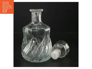 Glas karaffel med prop (str. 24 cm)
