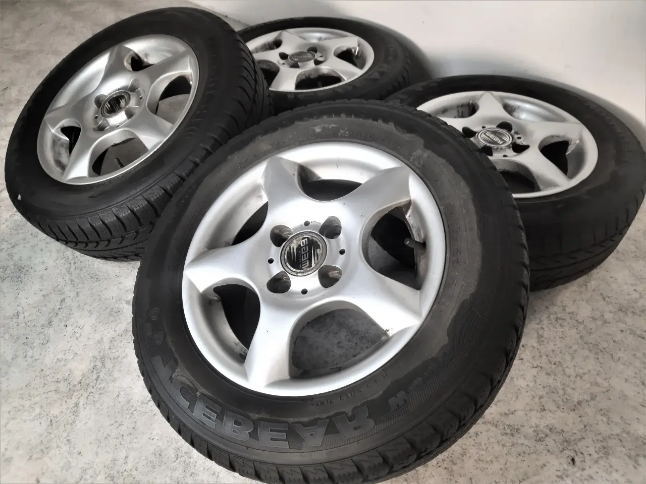 Billede 2 - 4x100 13" ET38 nav 73,4ø Megawheels vintersæt