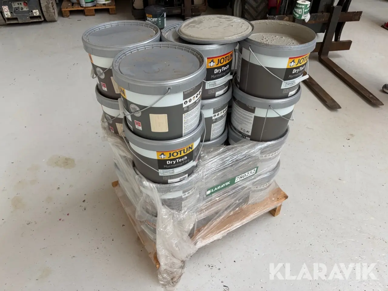 Billede 1 - Murmaling Jotun Drytech 4502 grafitgrå 19 Styk