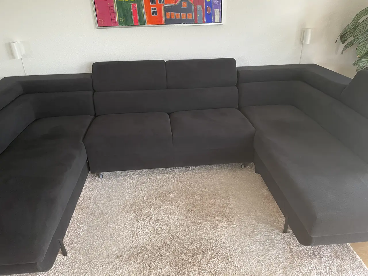Billede 4 - U-sofa sortstof