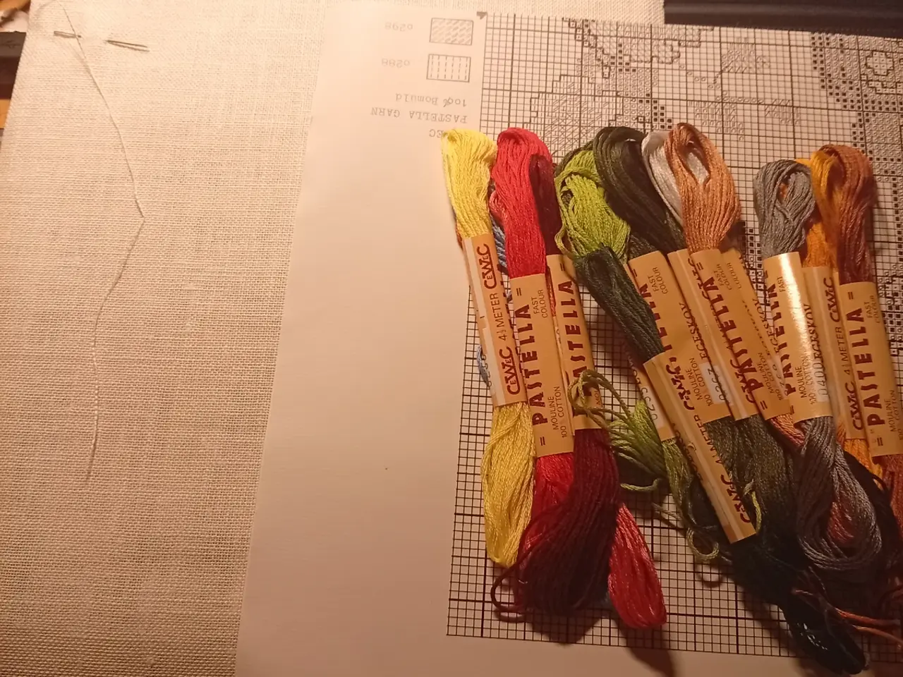 Billede 2 - BRODERIKIT - MATERIALER TIL VÆGBILLEDE FRA CEWEC
