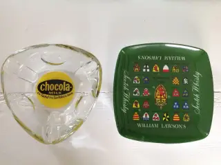 2 Askebærger + glas til hjemmebaren