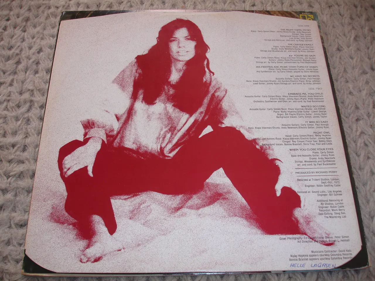 Billede 4 - (Sender gerne) Carly Simon – No Secrets