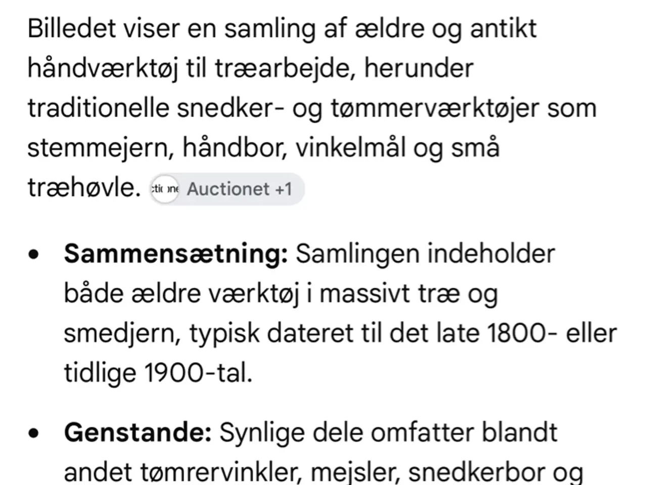 Billede 7 - Antik håndværktøj til træarbejde