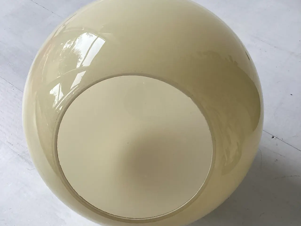 Billede 5 - Ældre kugle/globe loftslampe i glas
