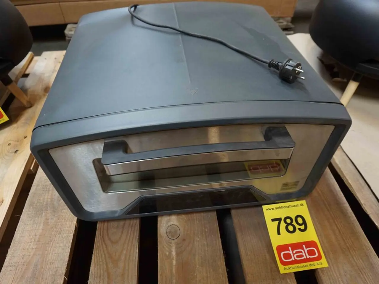 Billede 1 - Elektrisk pizzaovn med drejeskive og sten (MOMSFRI)