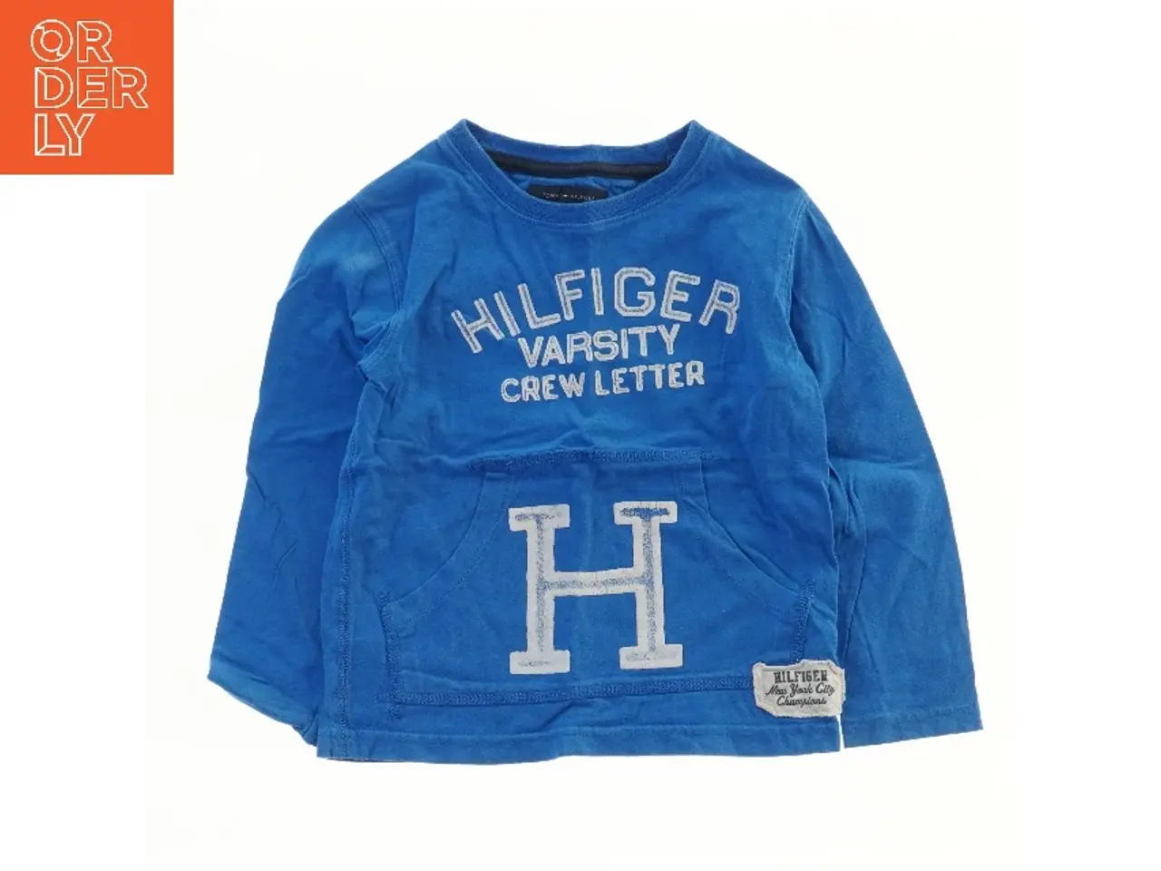 Billede 1 - Langærmet blå trøje fra Tommy Hilfiger fra Tommy Hilfiger (str. 104)