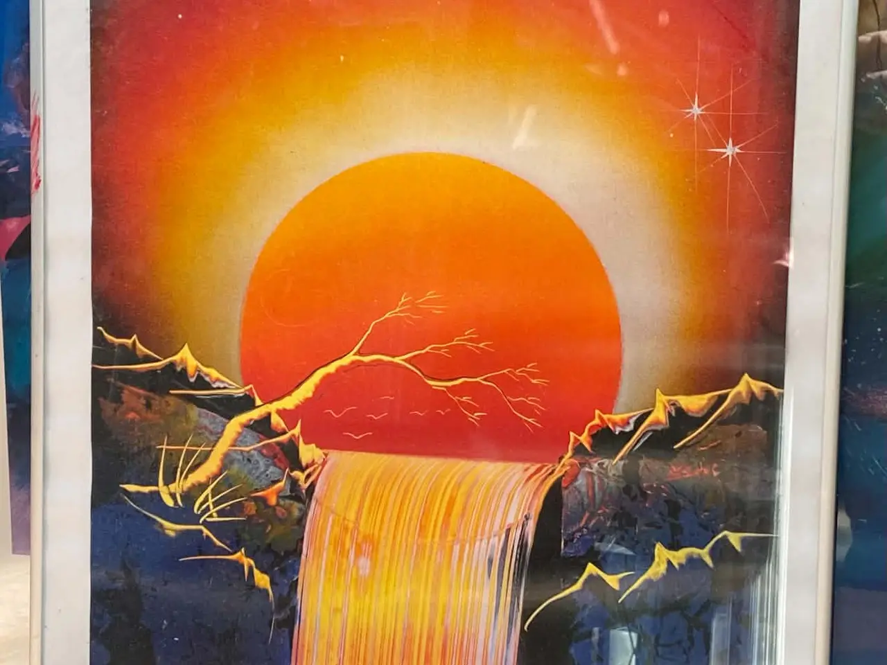 Billede 1 - sol over vandfald