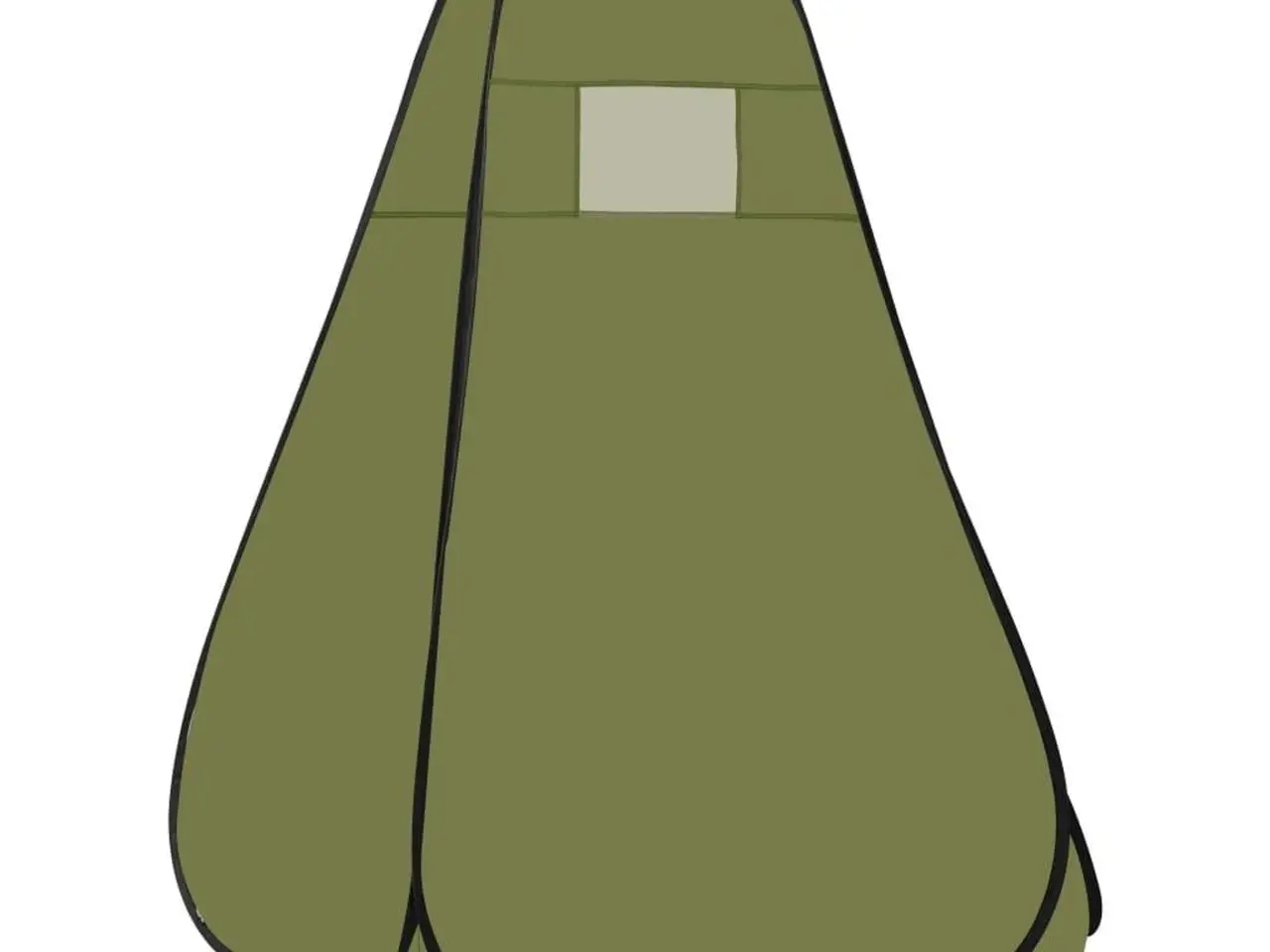 Billede 5 - Pop-up brusetelt - grøn, 120 × 120 × 200 cm