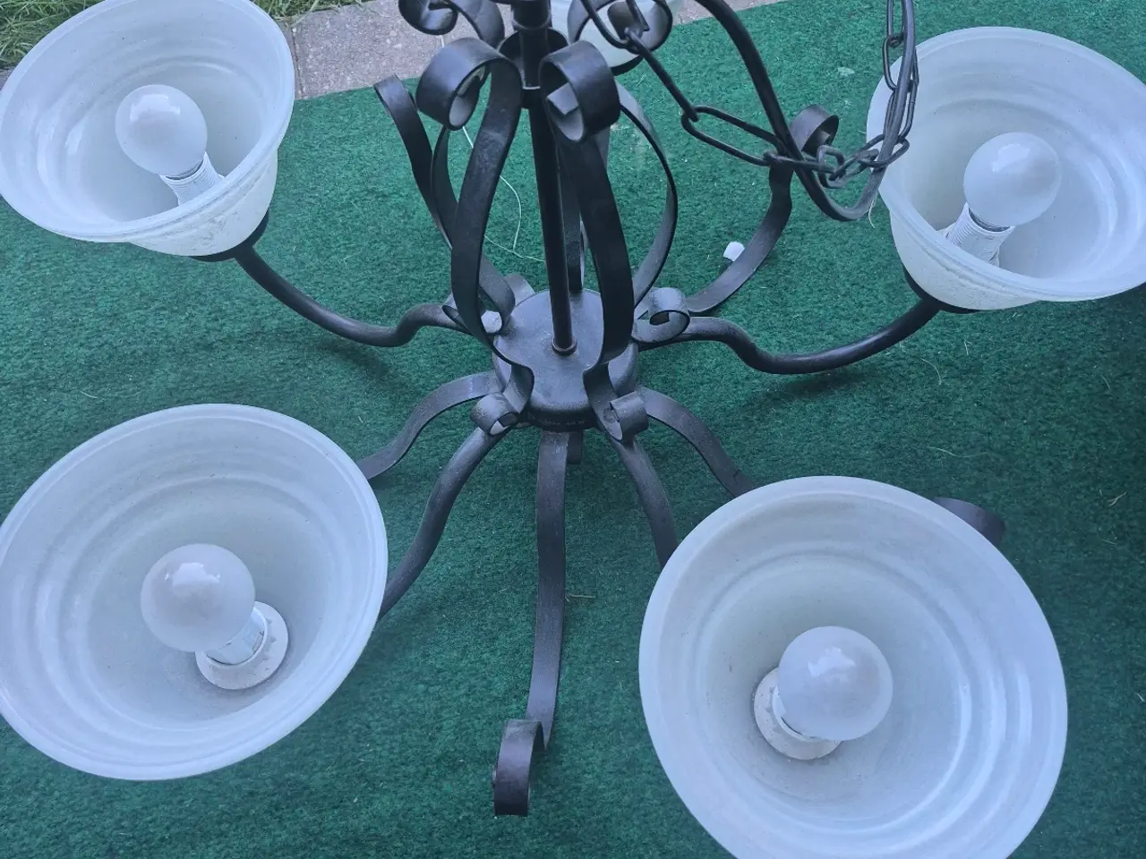 Billede 3 - Loftslampe med 5 lyskilder