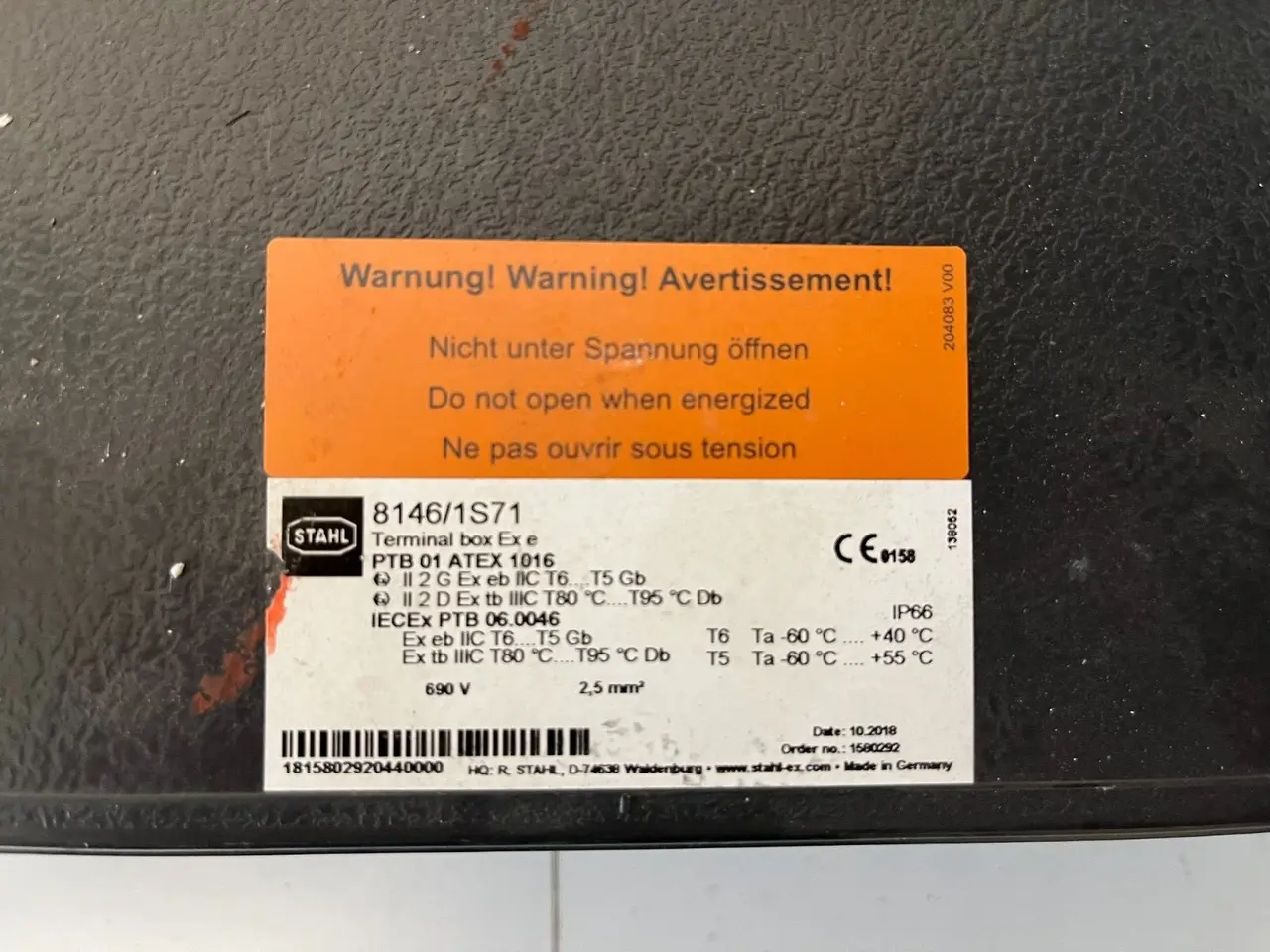 Billede 4 - STAHL 8146/IS71 Explosion Proof Terminal Box - - -
