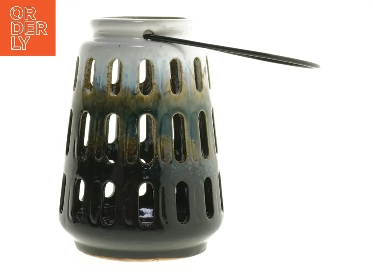 Billede 2 - Keramisk lysestage (str. 13,5 cm)