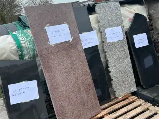 Granit plader 3 cm