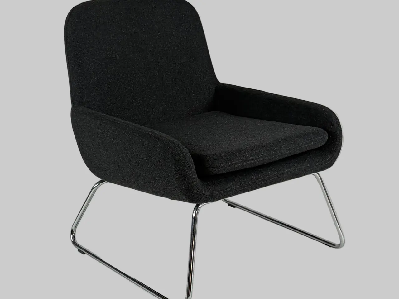 Billede 1 - Softline Coco Loungestol – Sort/Krom Stel