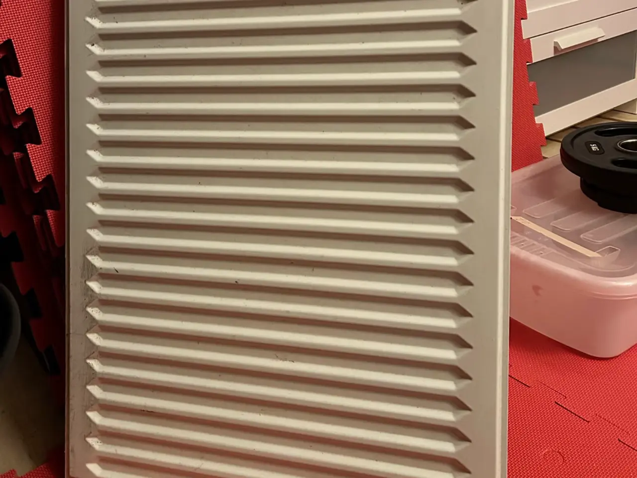 Billede 1 - Plade Radiator hvid metal - 80x58 x 5 cm