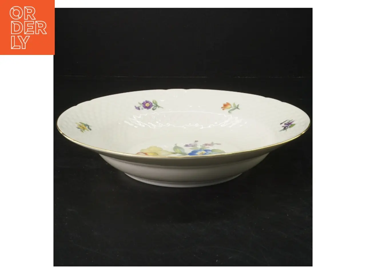 Billede 2 - B&G Saksisk blomst dyb tallerken (str. 24,5x4 cm)