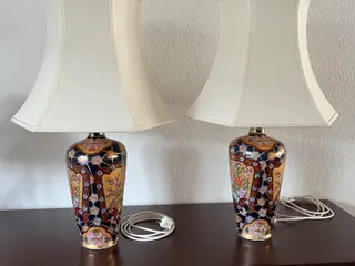 Store kinesiske/orientalske bordlamper