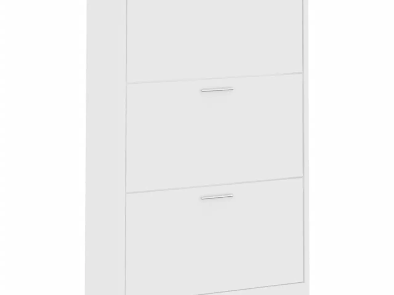 Billede 3 - Skoskab 63x24x103 cm konstrueret træ hvid