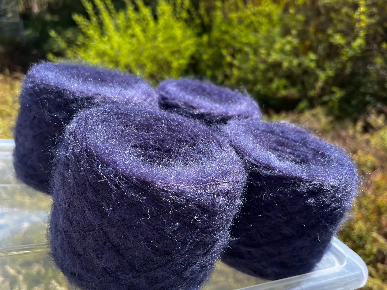 Billede 6 - Italiensk Mohair/Silke Garn 400g - Mørk Navyblå