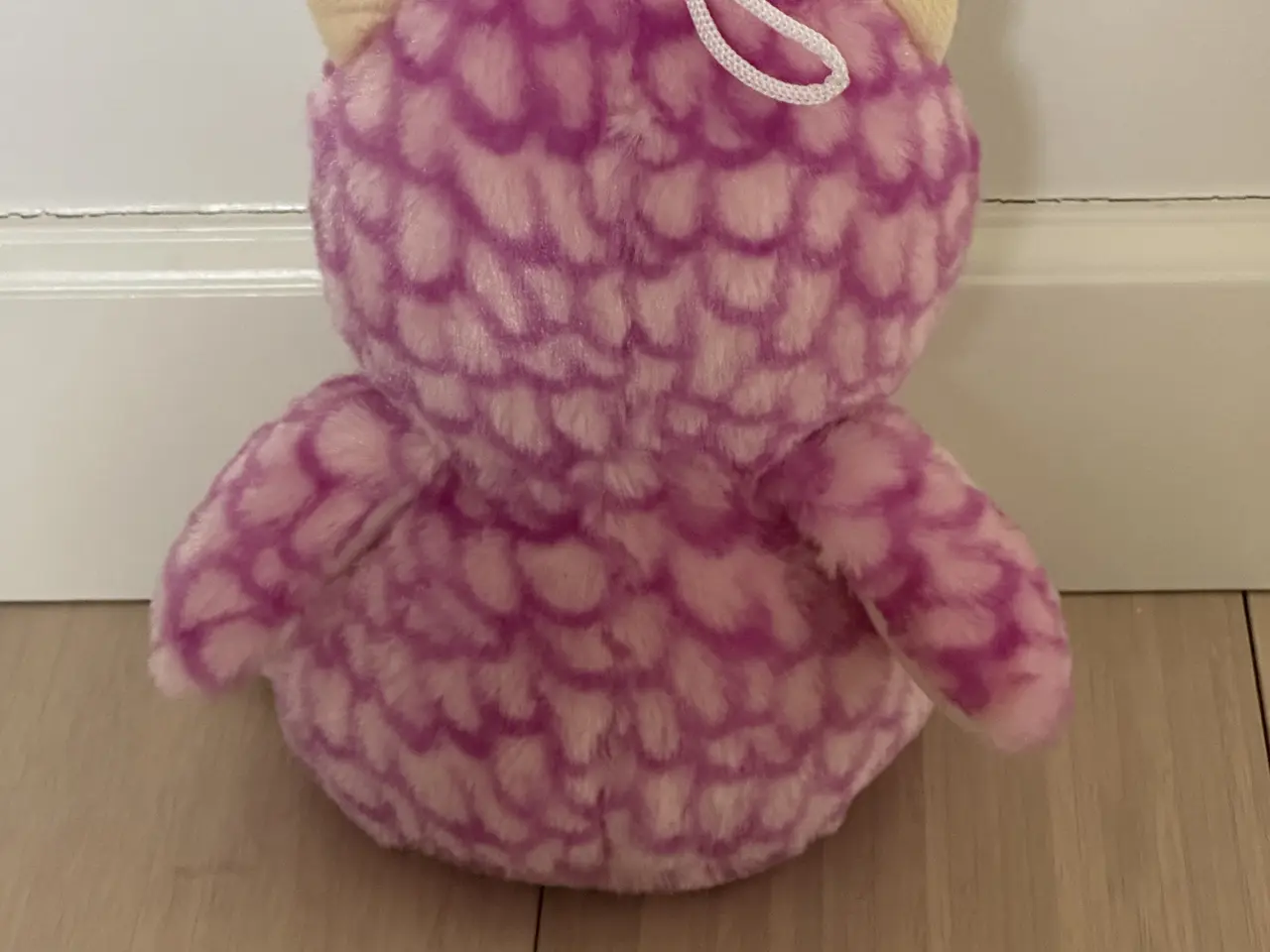 Billede 1 - 🦉 SØD PINK UGLEBAMSE MED GLIMMERØJNE 🦉