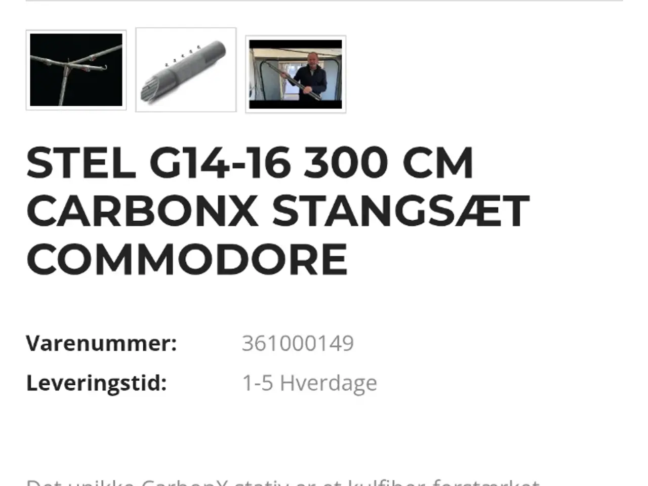 Billede 1 - Stel carbonx