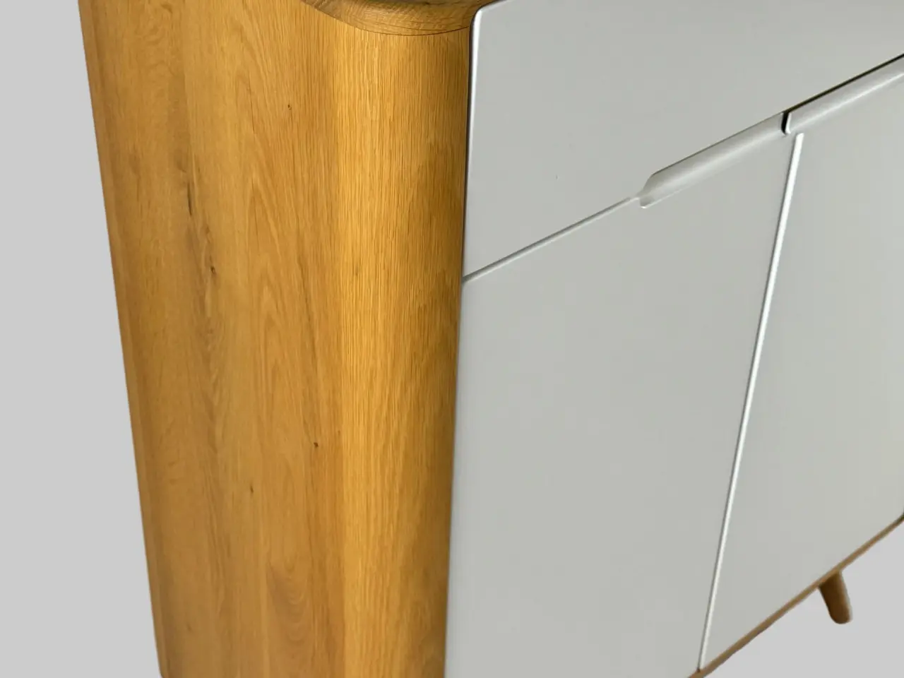 Billede 4 - Gazzda Ena Skab – Hvid/Natur 90x42x110 cm