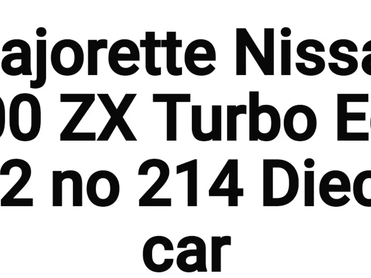 Billede 7 - Majorette Nissan ZX Turbo Ech 1:62 no 214Diecast 