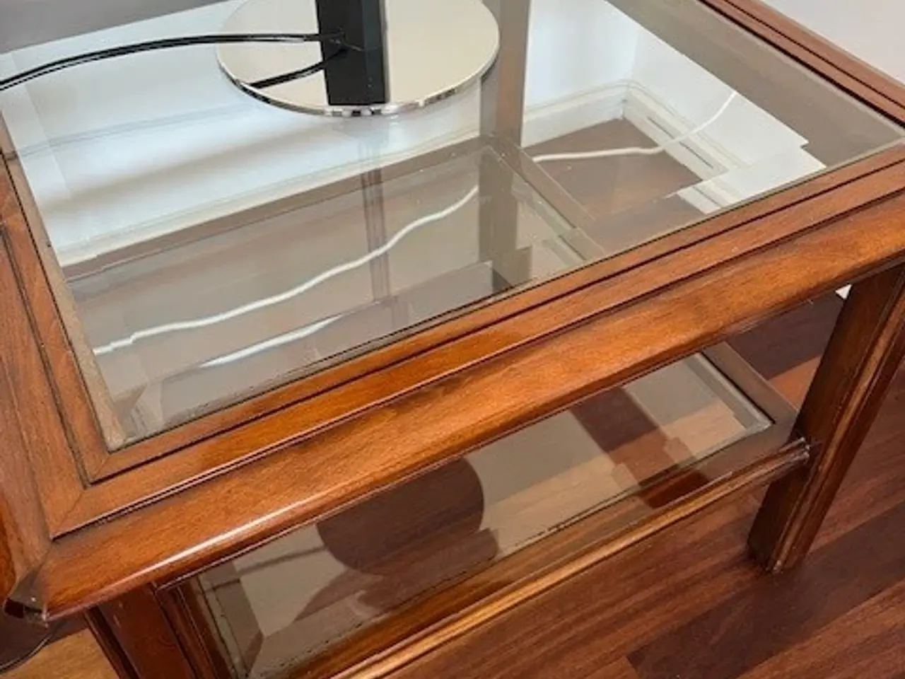 Billede 1 - Glas sofabord og sidebord med facetslebet glas