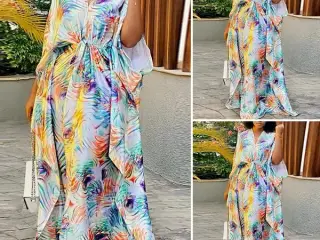 Vonda Maxi kjole. I størrelse: XL