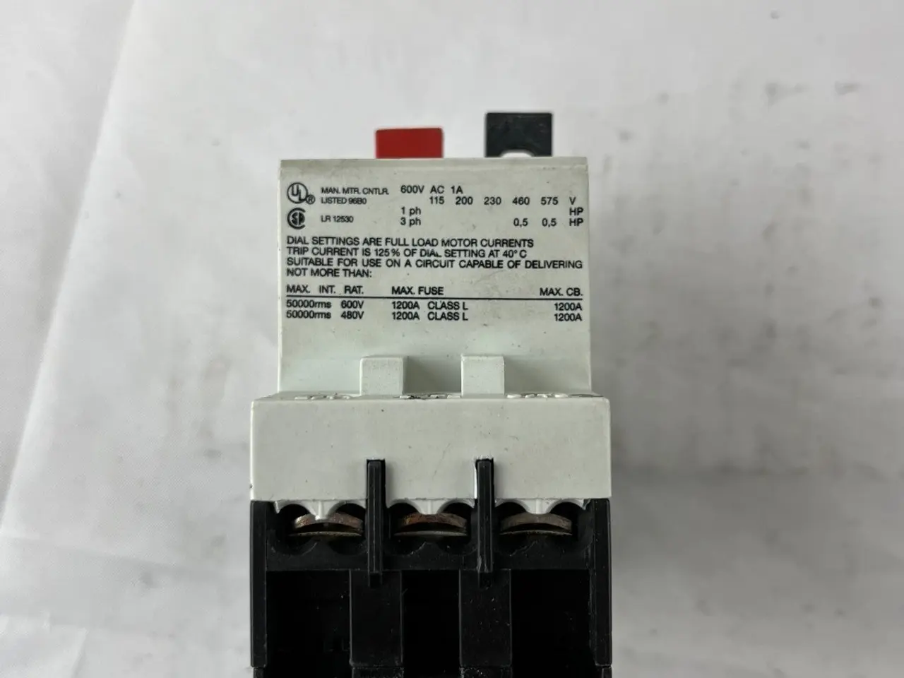 Billede 5 - GE SFKOE Motor Protection automatsikring 0.63–1A