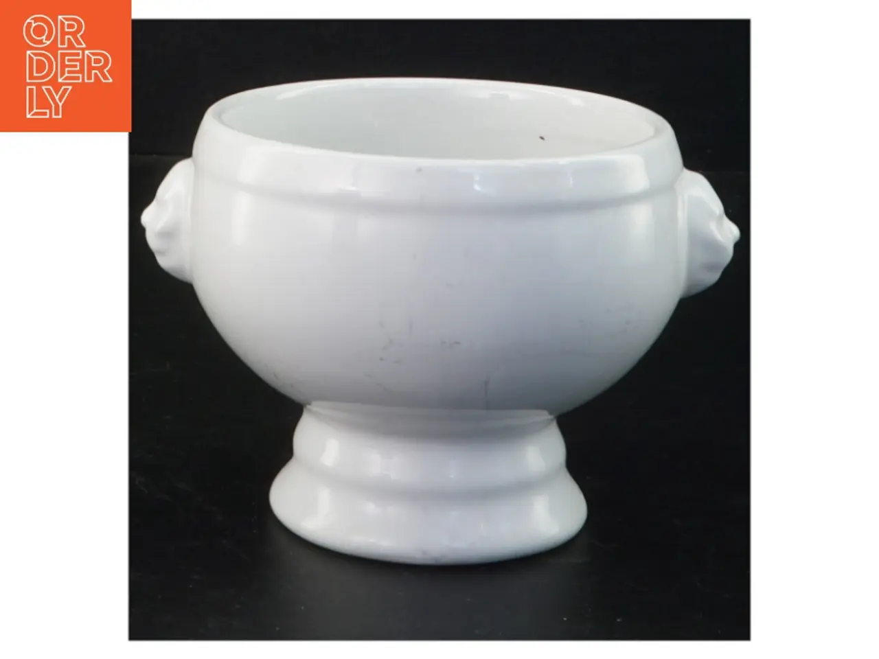 Billede 1 - Hvid porcelænsskål (str. 9 x 14 x 12 cm)