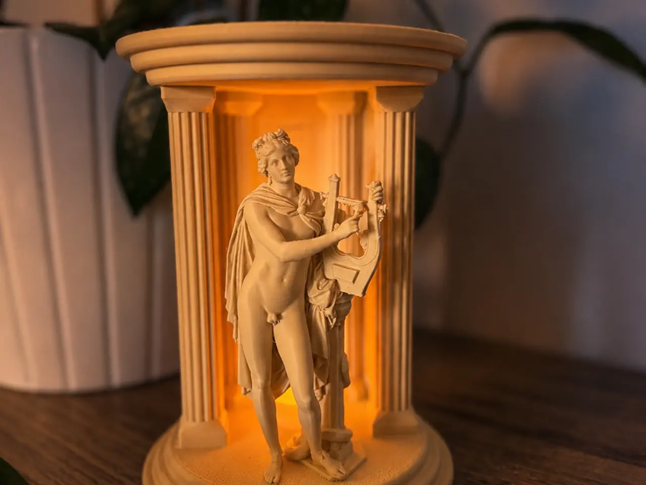 Billede 1 - Dekorativ LED-lampe med Apollo figur