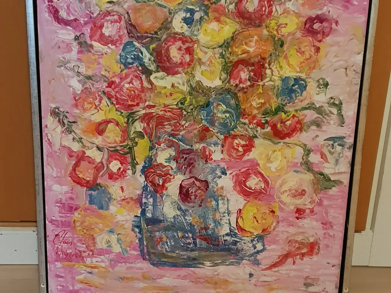 Billede 1 - Flot abstrakt blomstermaleri