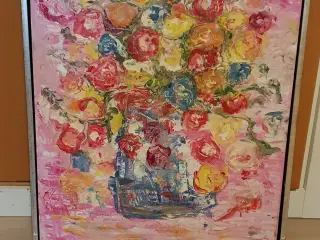 Flot abstrakt blomstermaleri