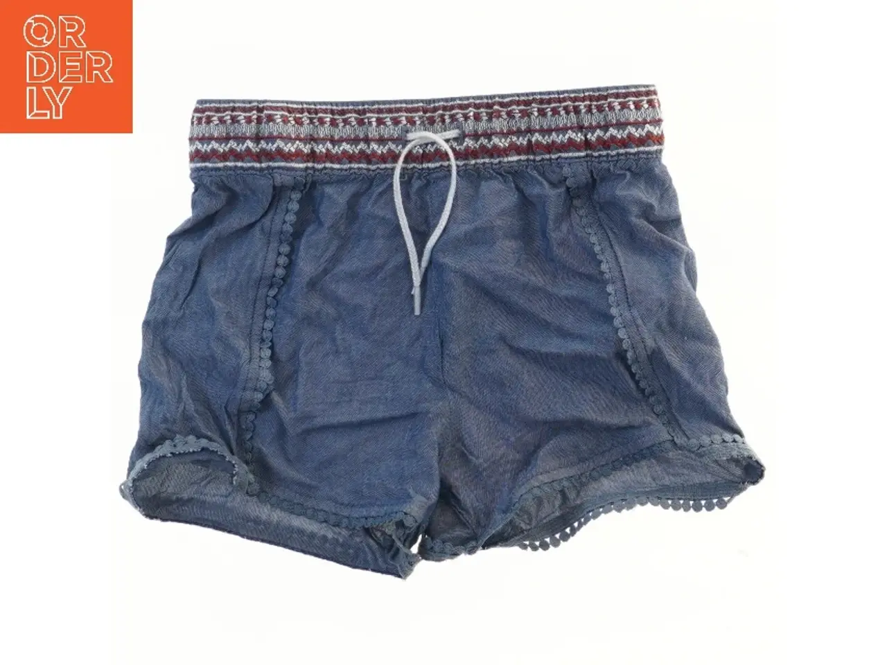 Billede 1 - Lupilu blå shorts med mønstret elastiktalje fra Lupilu (str. 110)