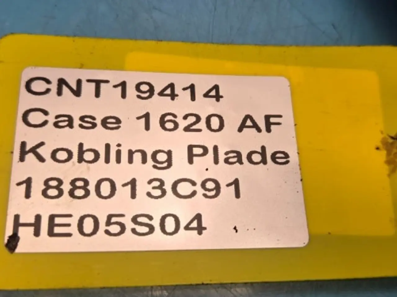 Billede 10 - Case 1620 Kobling Plade 188013C91