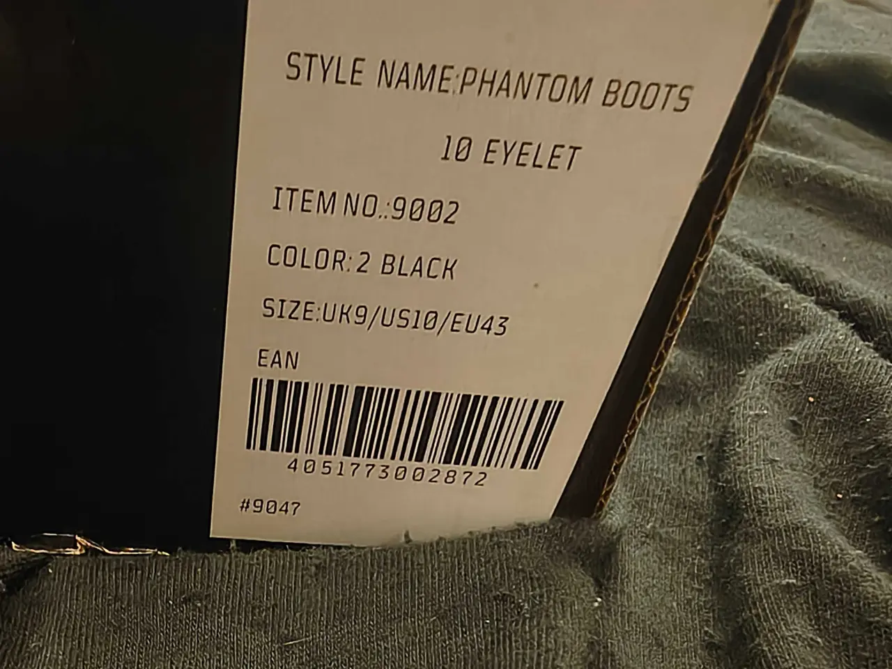 Billede 3 - Brandit Phantom 10 Eyelet læderstøvler – str. 43
