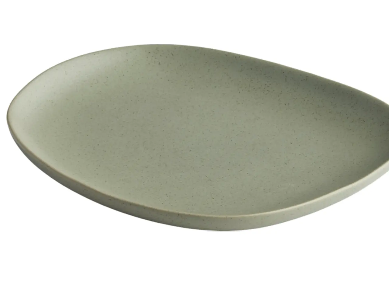Billede 1 - 138 stk. Edera flad tallerken uden fane, grøn, 22 x 18 cm