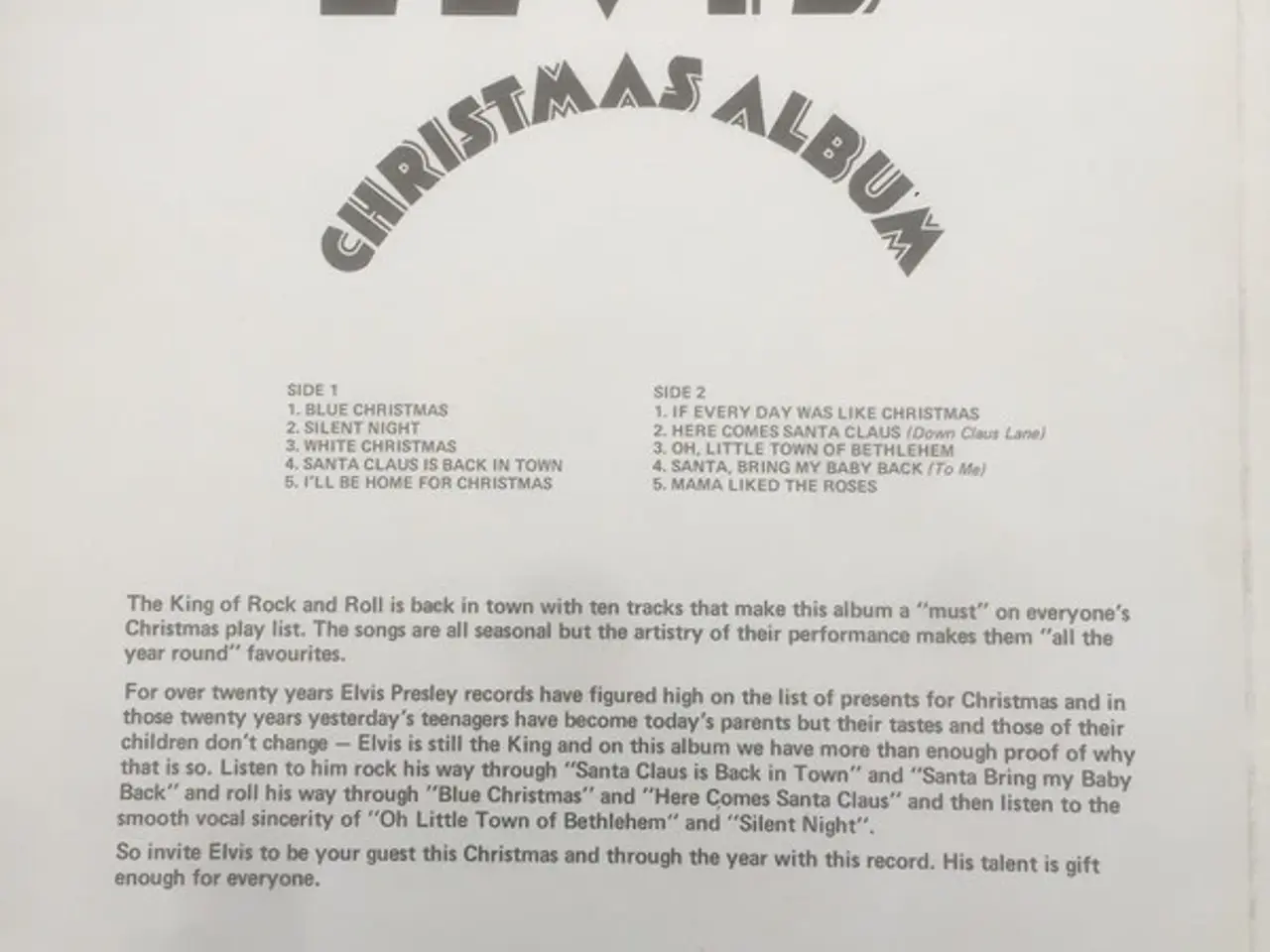 Billede 4 - Jul Album-E. Presley, B. Crosby, White Christmas